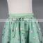 silver dot printed waist bow designer beautiful girls long skirts