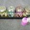electroplate glass candle cup with engraved pattern
