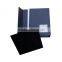 Unique design paperboard matte black gift box magnetic flip