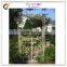 Metal Garden Arch and Gate, White, Round Top, Perfect For Various Climbing Plant