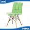 Fahsion wood legs chair leather durable furniture