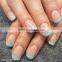 New glitter french manicure nail design wholesale butterfly rose flower nail art sticker nail suppliers