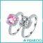 New Arrival 925 cz Ring Sapphire Pink cz Diamond for Women Wedding Engagement Wholesale Jewelry