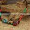 Colorful natural necklace ceramic necklace for women's