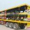 Tri axle 12 twist locks flatbed semi trailer for sale