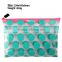 Soft water-proof transparent makeup case/pencil pouch with color dots