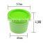 50g Pale Green Plastic PP Mask Scrub beauty mask straight barrel cups frosted jar and lid cap