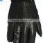 Wholesale men wool lined black deerskin leather gloves