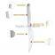 4 pcs stainless steel carving knife set