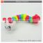 Cartoon worm shape baby toys rattle for sale