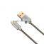 Gray Silver Nylon Braided 3.3ft USB 3.0 to type c for Macbook