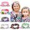 Baby Bohemia Elastic Stamp Bow Hairband Print Flower Bowknot Headband Turban Rabbit Knot Headdress Hair Accessories