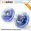 5 inch Round BMC Semi Sealed Beam with Hood LED Halo Ring Auto Halogen Install H4 or HID H4 Xenon Bulb