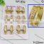 Factory price hot crystal gold color stud earring