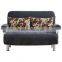 Cheap and lovely fabric folded sofa cum bed with round armrest