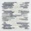 Polished grey and white random strip marble mosaics discount code