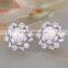 2015 Top Sale Flower Earring With Pearl