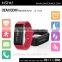 Bluetooth calorie and step counter digital silicone black wristband with heart rate monitor