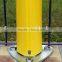colored powder coated Peach shape section 50x70mm size metal post fencing support polar