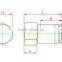 plastic tube fitting, female straight ,compact one -touch tube fitting ,