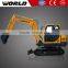 long reach 6 ton hydraulic chain drive excavator machine for sale