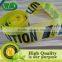 pe woven cloth logo print caution tape