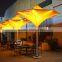 outdoor patio furniture direct wholesale with LED light umbrella