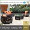 China Modern Outdoor Latest Design Round Rattan Wicker Mexican Restaurant Furniture