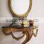 Antique Victorian gold color bed room wall hanging console table and mirror