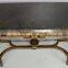 Art Deco Brown And Gold Console Table