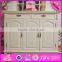 2016 wholesale bedroom white solid wood cabinets W08H065