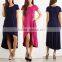 Short Sleeve Casual Loose T-Shirt Dress Hi-Low Shift Western Party Wear Short Front Long Back Dresses