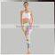 Custom Logo Pro Performance Women Racer White Plus Size Cheerleading Sports Bra