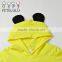 100% Cotton Single Jersey Cute Panda 2-10 Years Kids Hooded T-shirt Tops