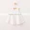 Latest Design Girls Top Soft Summer Dresses Baby Girls Plain Color Little Girl Party Casual Dress Wholesale