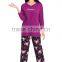 women blue printed cheap pajamas set