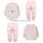 Wholesale fashion baby clothing set children sleep suit with lovely pattern