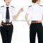 Juqian custom Top quality airline uniform long sleeve women white cotton Commander women pilot uniform shirt in China