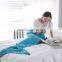 Mermaid Tail Blanket Crochet and Mermaid Blanket for adult and Kid Sleeping bag