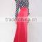 New arrival polka dot print vintage collar long sleeve maxi dress