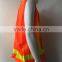 Customized Orange Highlight PVC Safety Reflective Vest With 100%polyester Tricot Fabric