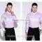 Classic fashion 100% cotton white collar & cuff long sleeve shirt dress men