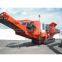 Mobile impact crusher for concrete waste