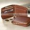 best quality cow full grain Brown coin wallet with the full round zipper