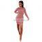 Europe And America Sexy Long Sleeve Package Hip One-Piece Dress