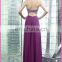 2017 Sexy Sweetheart Open Back Beaded Chiffon Ladies Long Evening Party Wear Gown