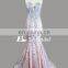 Hot Sale Sweetheart Cutout Neckline Stone Beaded Pink Sexy Mermaid Long Prom Dress