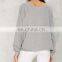 Elastic Ribbed Cuff Knot Right Now Tie Sweatshirt
