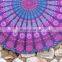 Indian Print Gold Supplier Hippie Boho Mandala Round Cotton Tapestry
