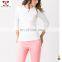 3 Sleeve Tee Shirts Breathable Running Fitness Latest Women Tops White T Shirt